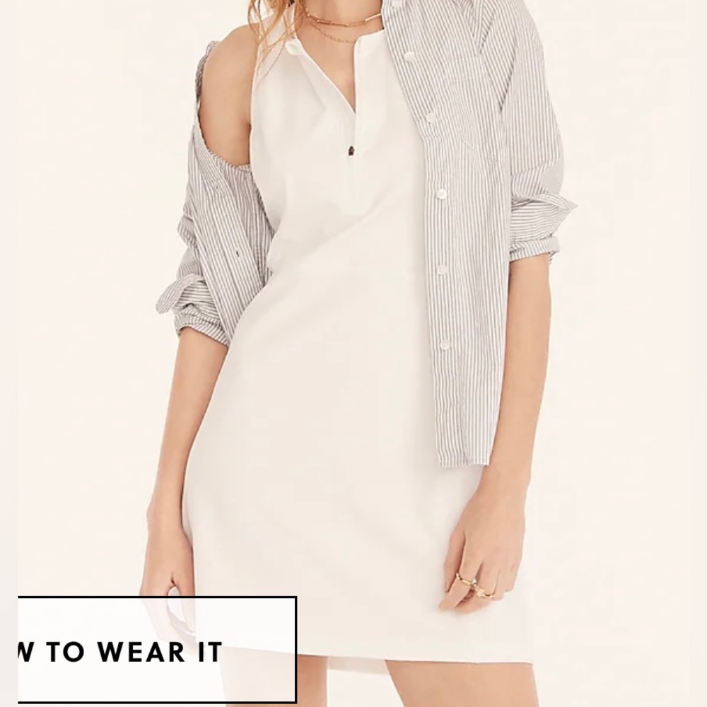 J.Crew CloudStretch half-zip sports dress ~ Sz XS ~ White